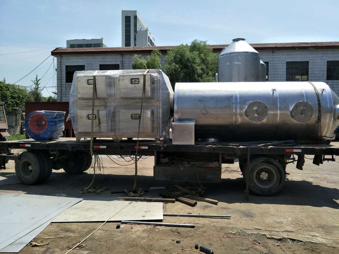 豪門鋁業氧化固化爐廢氣處理工程