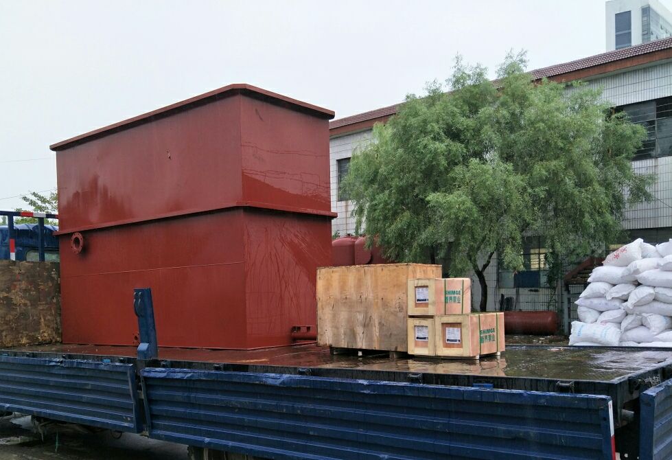 蒼山大蒜沖洗、切割廢水處理設備發貨