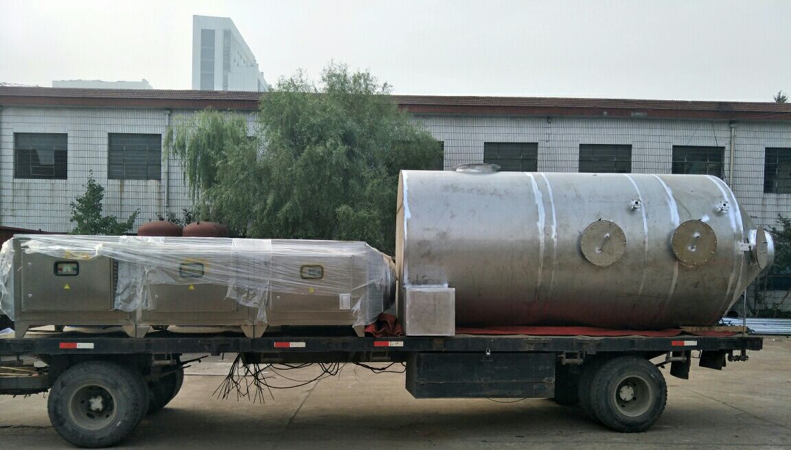 山東億盛鋁業氧化固化爐有機廢氣處理設備發貨